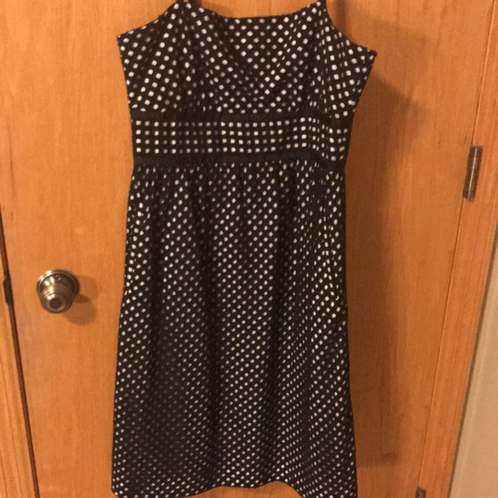 charles nolan black and white dress